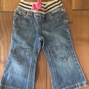 Mini boden heart jeans. EUC. Worn once!